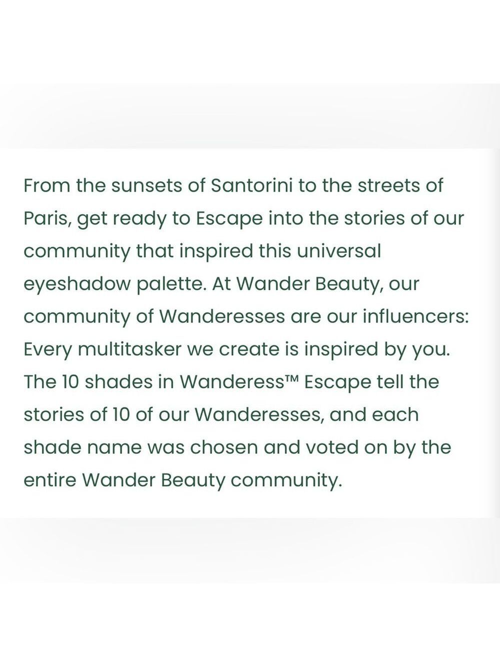 NIB Wander Beauty Wanderess Escape Eyeshadow Palette - Picture 12 of 13